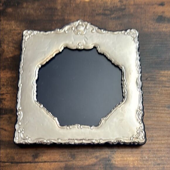 Antique Victorian Florentine  Sterling Silver  Photograph Frame 7 X 7 - Picture 1 of 10